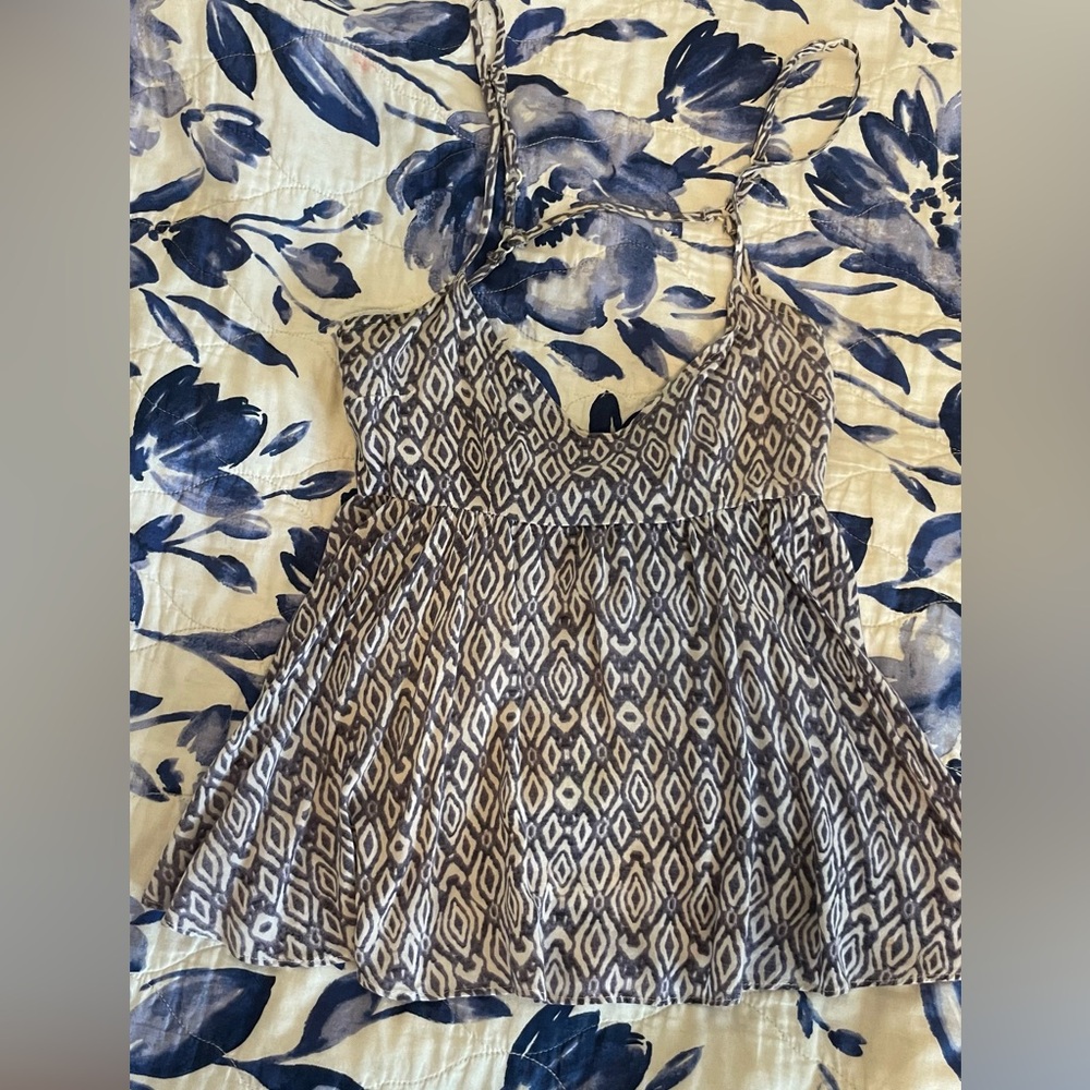 Flowy low back spaghetti strap top